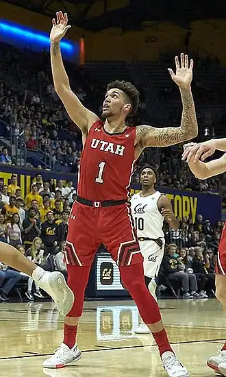 Timmy Allen tijdens een wedstrijd (2020)