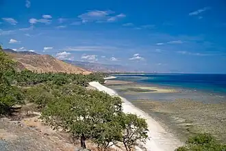 Oost-Timor, tussen de hoofdstad Dili en Baucau.
