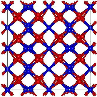 Roosterstructuur van erbium(III)oxide