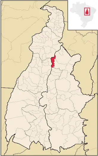 Kaart van Itapiratins