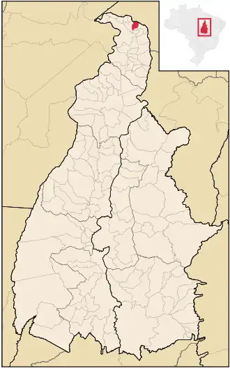 Kaart van Praia Norte