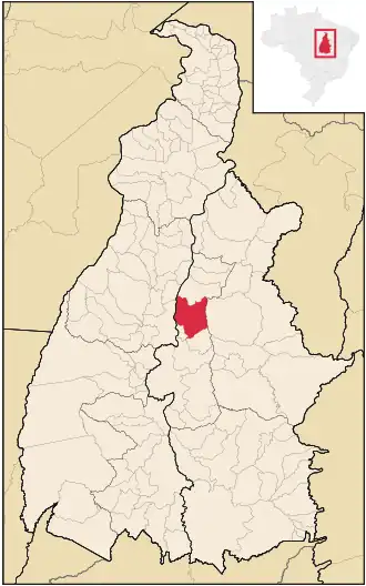 Kaart van Tocantínia