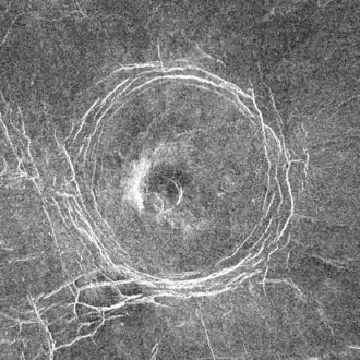 Radarbeeld van de ruimtesonde Magellan