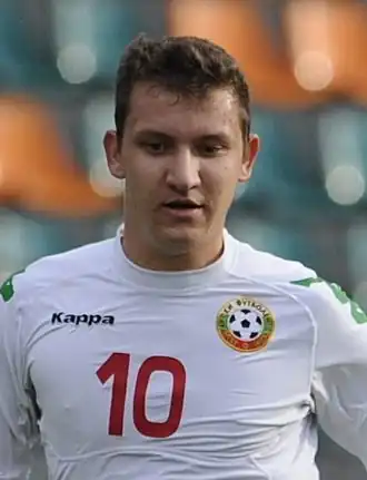 Nedelev in het tenue van Bulgarije.