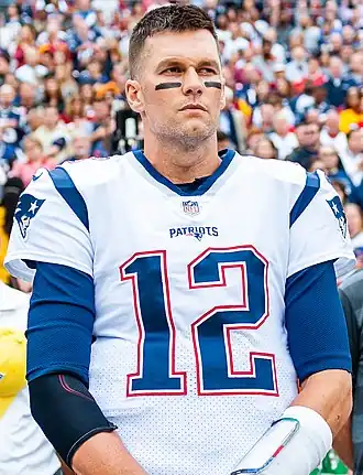 Brady met de New England Patriots in 2019