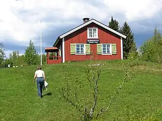 Tomasboda-hut vlak bij het hoogste punt