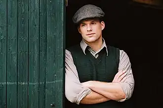 tijdens opnames voor In het Vuur van de Storm