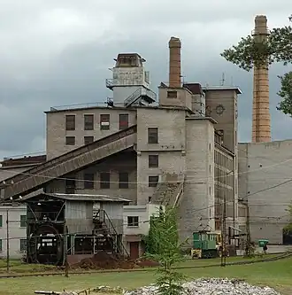 De voormalige brikettenfabriek