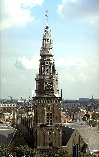 De Oudekerkstoren. Foto:&nbsp;bma.amsterdam.nl.