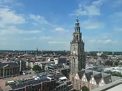 De Martinitoren, gezien van het dak van het Forum