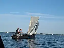 Steinhuder Torfkahn (turfboot), vroeger en ook nu af en toe nog gebruikt voor het vissen op paling