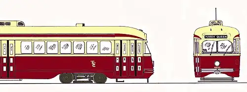 Kleurenschema PCC's Toronto