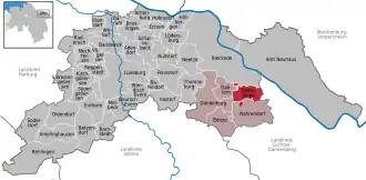 Kaart van Tosterglope