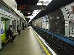 De Victoria Line naar het zuiden.