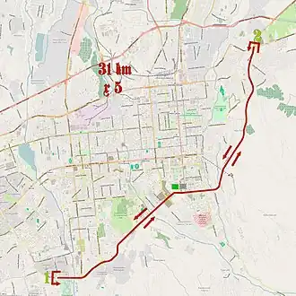 Routekaart van de Ronde van Almaty 2013