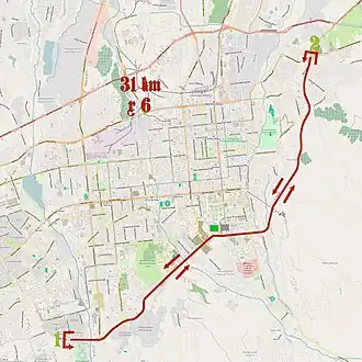 Routekaart van de Ronde van Almaty 2014