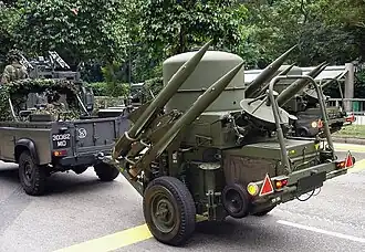 Getrokken Rapiersysteem van de Luchtmacht van Singapore