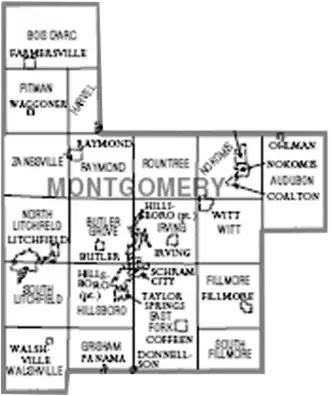 Kaart van Montgomery County