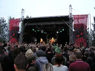 Optreden van Toy Dolls op het Zweedse festival Augustibuller, 2007