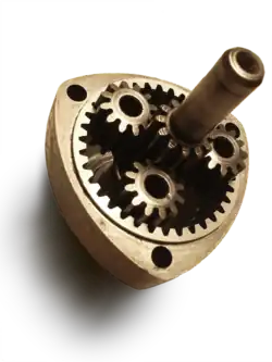 Planeetwielmechanisme met drie planeetwielen.