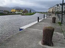 Het oude scheepskanaal tussen Tralee en Blennerville