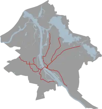 Lijnennet van de Tram van Riga (2010)