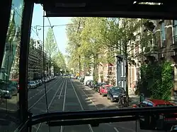Lijn 2 op de Willemsparkweg