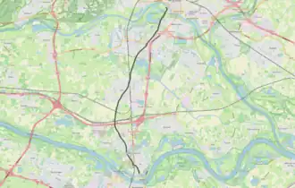 Tramlijn Arnhem - Lent op de kaart