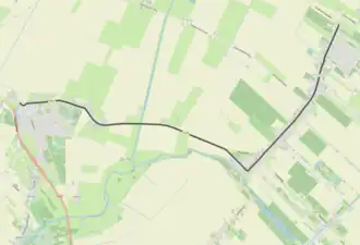 Tramlijn Blijham - Bellingwolde op de kaart