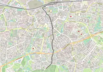 Tramlijn Breda - Mastbosch op de kaart