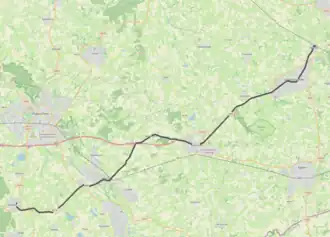 Tramlijn Lievelde - Zeddam op de kaart