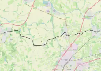 Tramlijn Oudenbosch - Steenbergen op de kaart