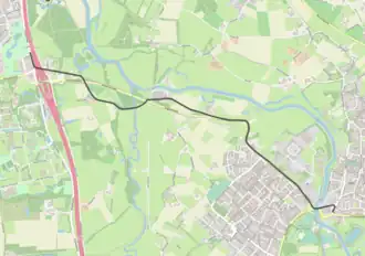 Tramlijn Sint-Michielsgestel - Vught op de kaart
