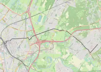 Tramlijn Utrecht - Zeist op de kaart