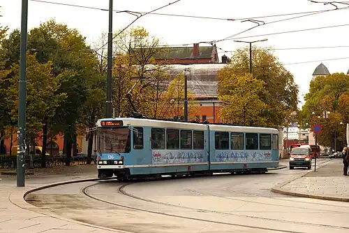 Gelede wagen 136 op lijn 9; 18 oktober 2012.