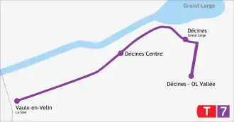 Tramlijn 7 op de kaart