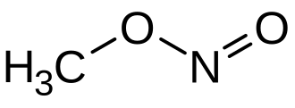 structuurformule van methylnitriet