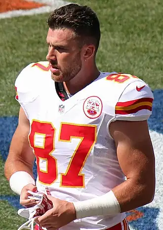 Kelce met de Chiefs in 2014.