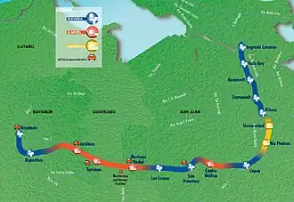 Metrokaart van San Juan