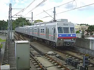 Een Trensurb trein in Porto Alegre