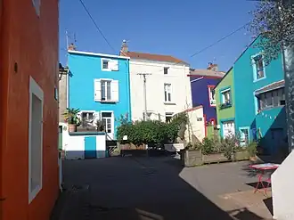 De kleurrijke gevels van Trentemoult, een voormalig vissersdorp aan de Loire