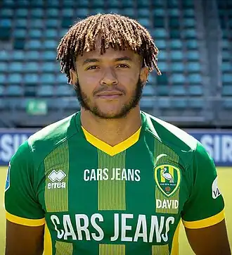David in 2018 als speler van ADO Den Haag