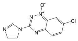 Structuurformule van triazoxide