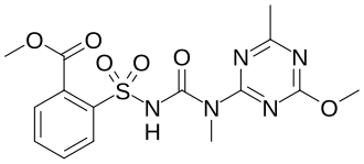 Structuurformule van tribenuron-methyl