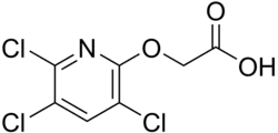 Structuurformule van triclopyr