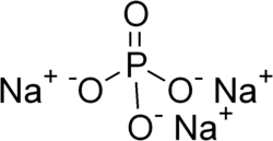 Structuurformule van natriumfosfaat