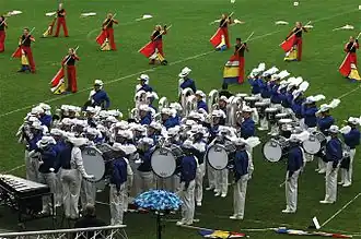 Beatrix' Drum & Bugle Corps tijdens de DCE Kampioenschappen in 2007