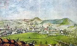 Moravská Třebová in 1840