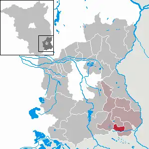 Kaart van Tschernitz  Cersk