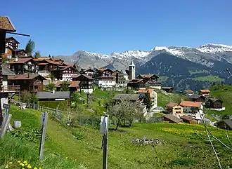 Zicht op Tschiertschen